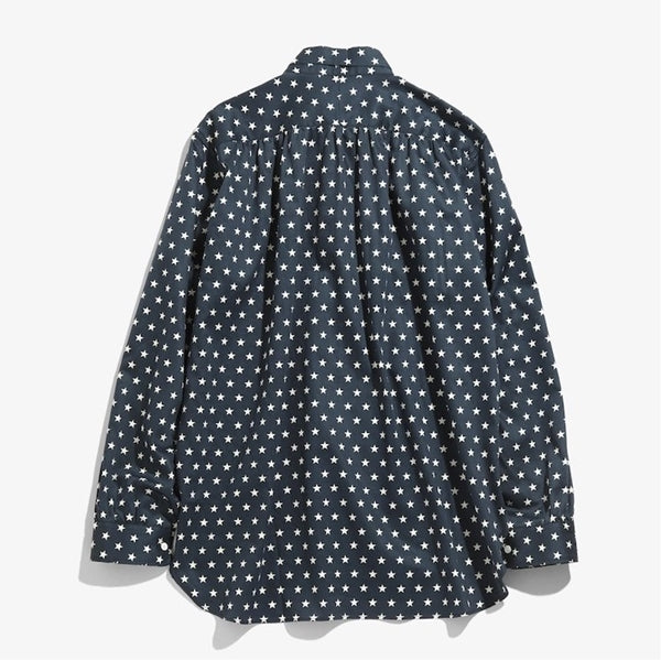 Ascot Collar EDW Shirt - Cotton Sateen / Pt.