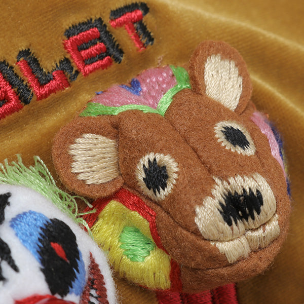 PUPPET EMBROIDERY VELOUR SHIRTS