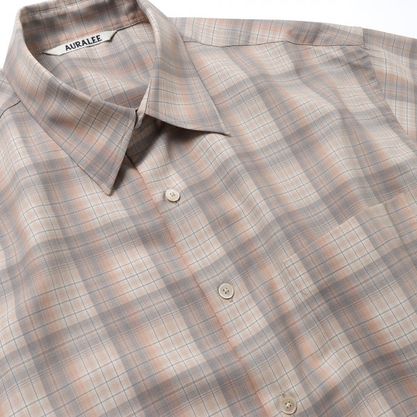 SUPER LIGHT WOOL CHECK SHIRTS