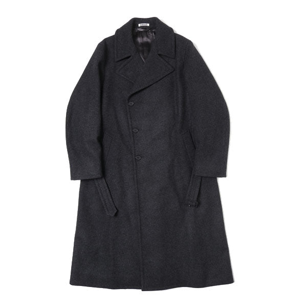 LIGHT MELTON DOUBLE-BREASTED COAT (A20AC01LM) | AURALEE 
