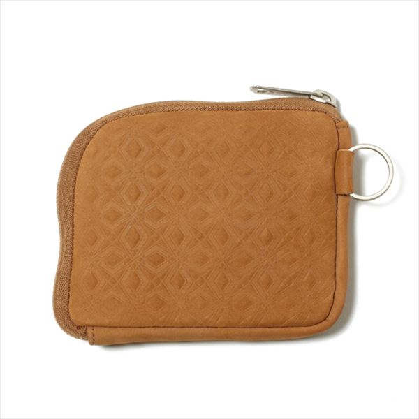 WM x PORTER MOSAIC PATTERN EMBOSSED LEATHER WALLET