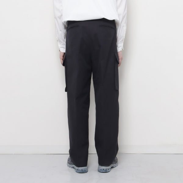 Washed Gabardine Super Wide 6P Slacks