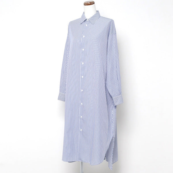 Broad Stripe Regular Oversized Shirt Dress