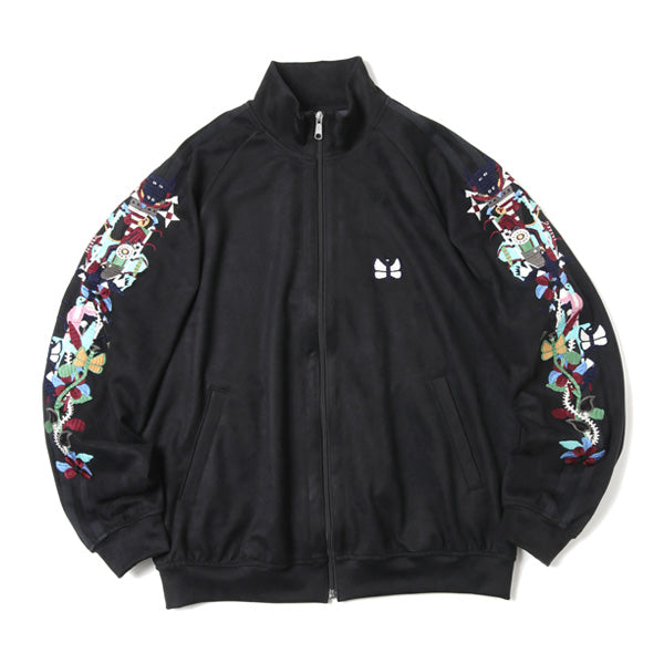 CHAOS EMBROIDERY SUEDE TRACK JACKET (20AW20BL110) | doublet 