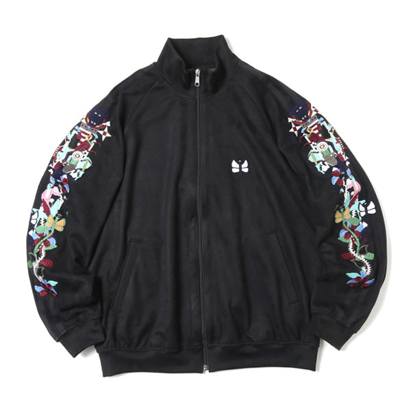 CHAOS EMBROIDERY SUEDE TRACK JACKET