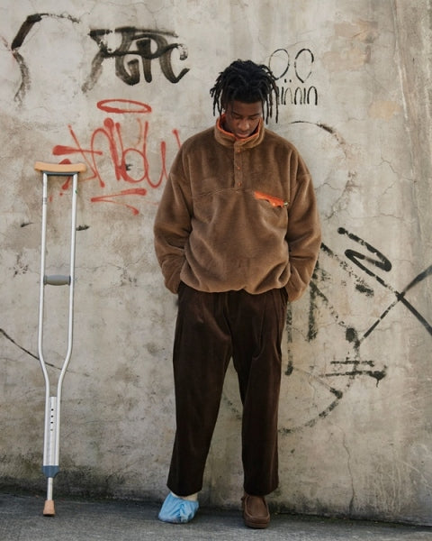 REVERSIBLE PULLOVER FLEECE JACKET