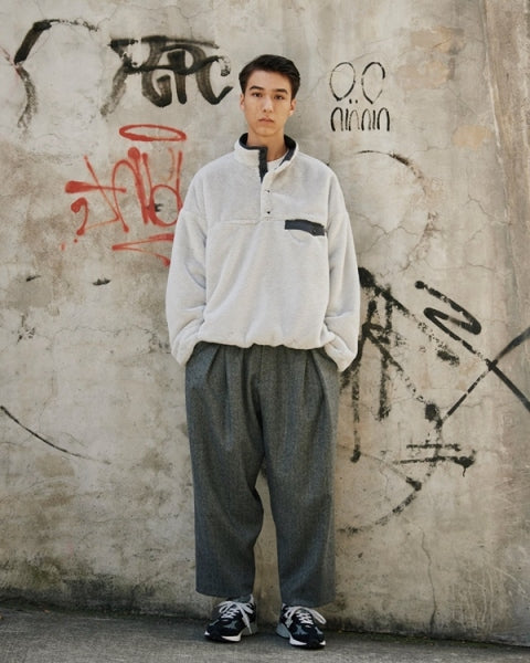 REVERSIBLE PULLOVER FLEECE JACKET