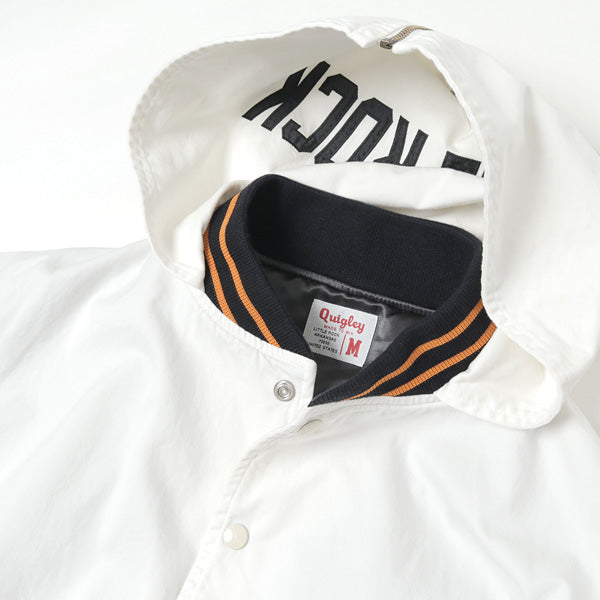 COTTON HOOD VARSITY JACKET