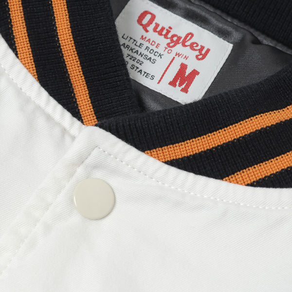 COTTON HOOD VARSITY JACKET