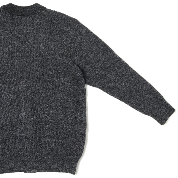 Melange Knit Long Cardigan