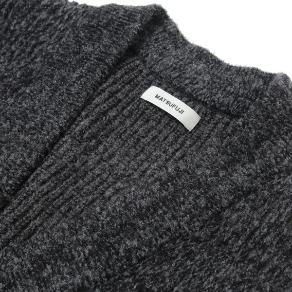 Melange Knit Long Cardigan
