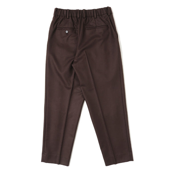 FRONT PLEATS PEGTOP ORGANIC WOOL JAPAN FLANNEL