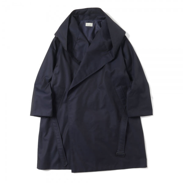 Gabardine Hooded Coat