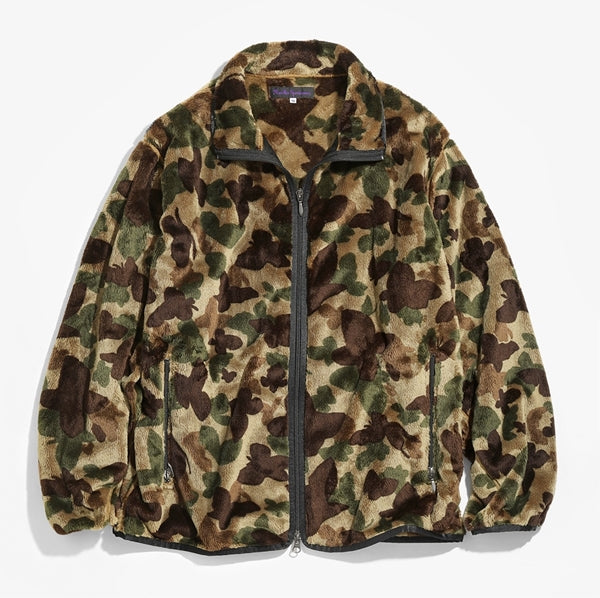 W.U. Piping Jacket - Micro Fur / Papillon Camo (JO270) | NEEDLES