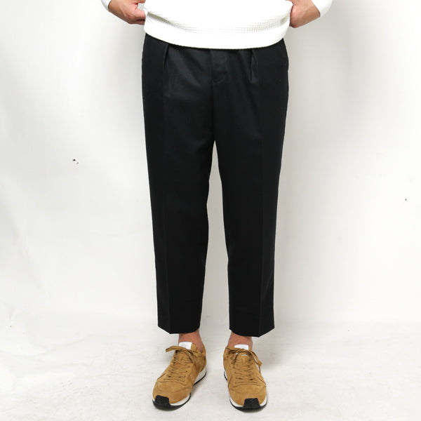 1TUCK TROUSER ORGANIC WOOL FLANNEL