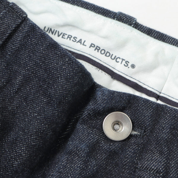 NO TUCK WIDE DENIM TROUSERS