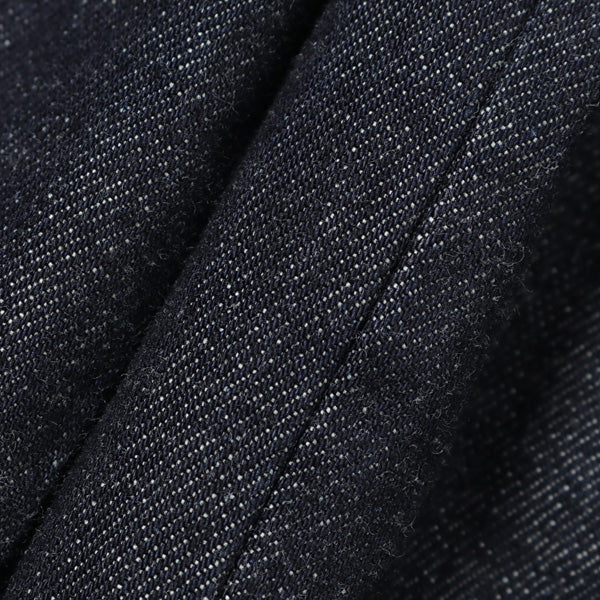 NO TUCK WIDE DENIM TROUSERS