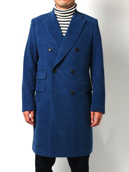 c/w suede chester coat