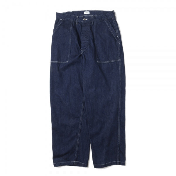 インディゴ スビンコットン 11.5oz デニム ベイカーパンツ(OW)