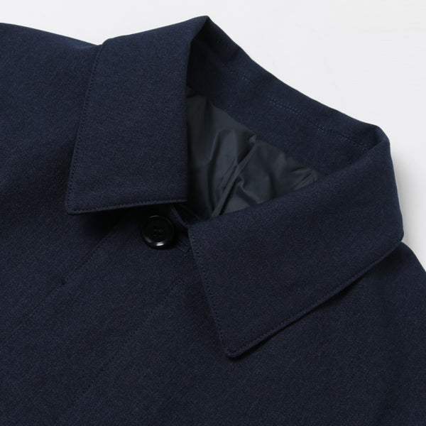 BAL COLLAR COAT LAMINATED POLYESTER SERGE