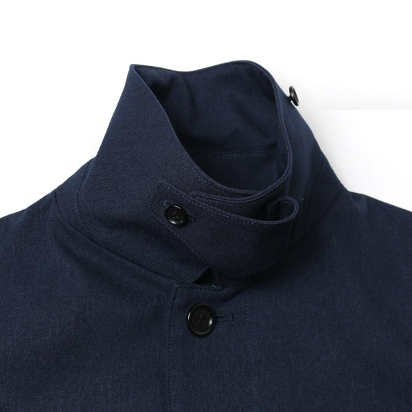 BAL COLLAR COAT LAMINATED POLYESTER SERGE