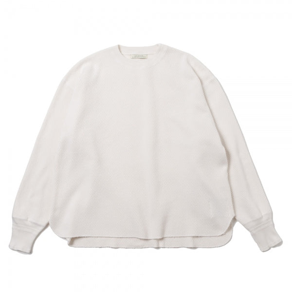 HEAVY HONEYCOMB WUFFLE CREW-NECK