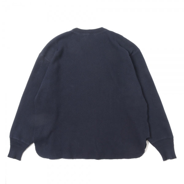 HEAVY HONEYCOMB WUFFLE CREW-NECK