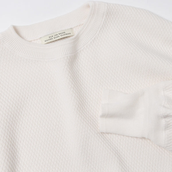 HEAVY HONEYCOMB WUFFLE CREW-NECK