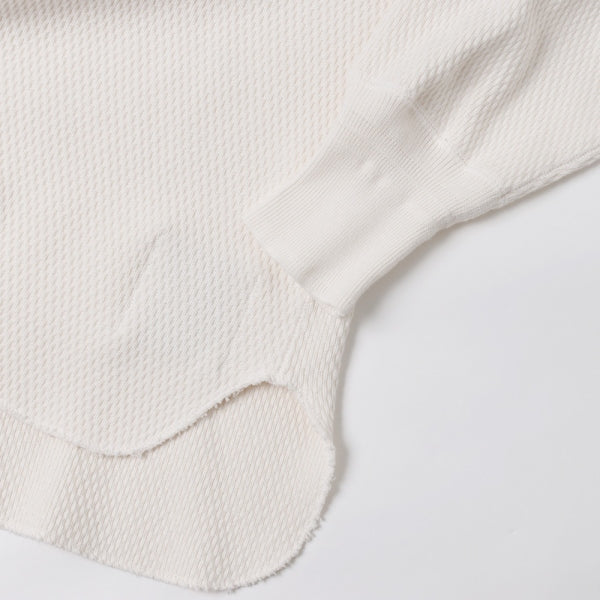 HEAVY HONEYCOMB WUFFLE CREW-NECK