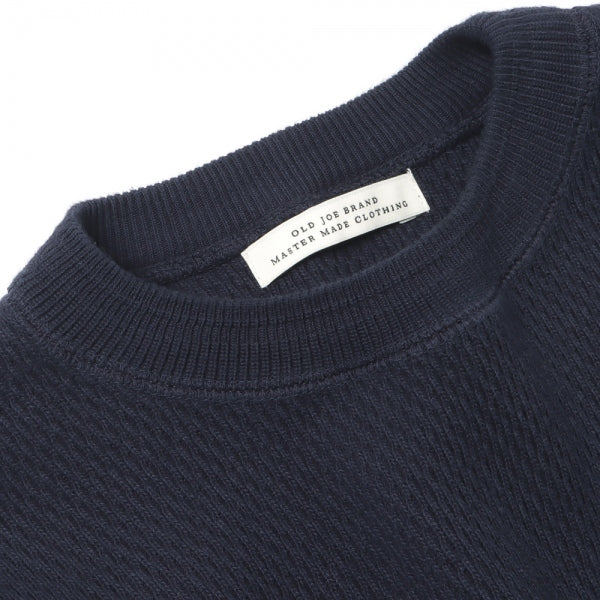 HEAVY HONEYCOMB WUFFLE CREW-NECK