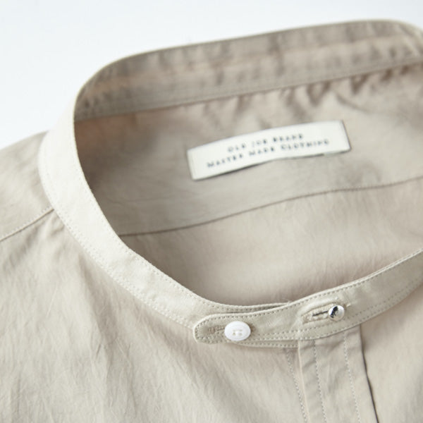 STUD BUTTON BAND COLLAR SHIRTS