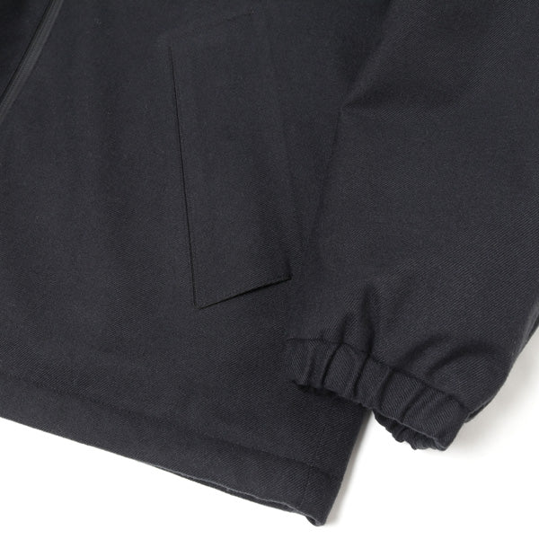 WOOL MIX STAND COLLAR ZIP UP BLOUSON