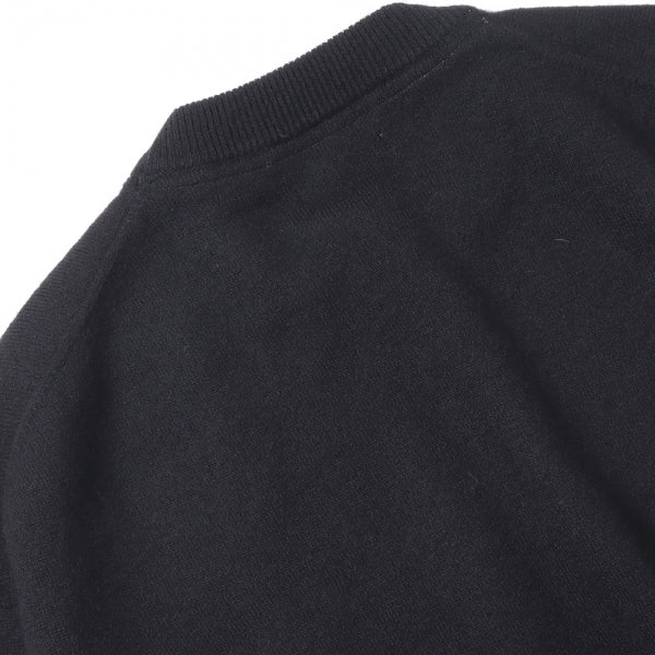 FELTED MERINO WOOL CREW NECK KNIT