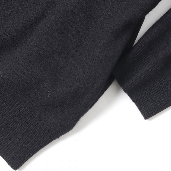 FELTED MERINO WOOL CREW NECK KNIT