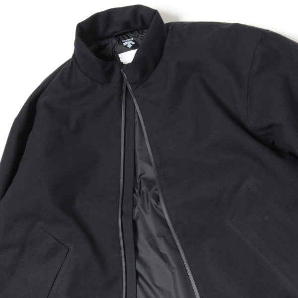 WOOL MIX STAND COLLAR ZIP UP BLOUSON