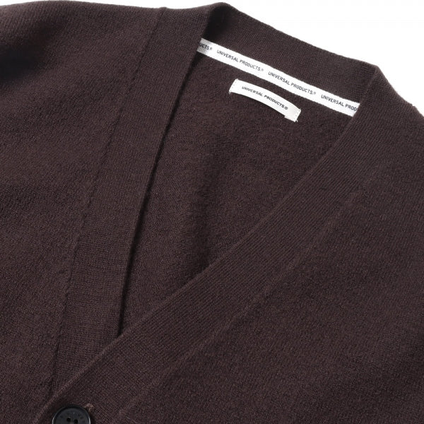 FELTED MERINO WOOL KNIT CARDIGAN