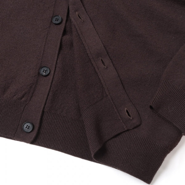 FELTED MERINO WOOL KNIT CARDIGAN