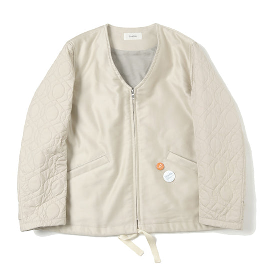 Quilting Sleeve Zip Blouson