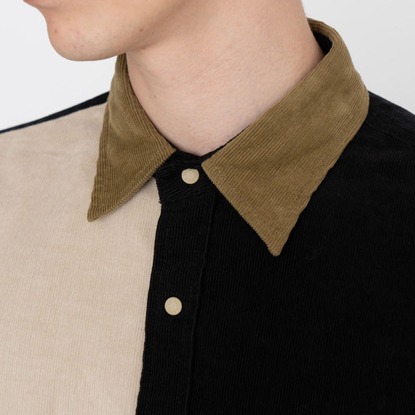 Organic Cotton Corduroy Panel Big Shirt