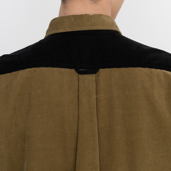 Organic Cotton Corduroy Panel Big Shirt