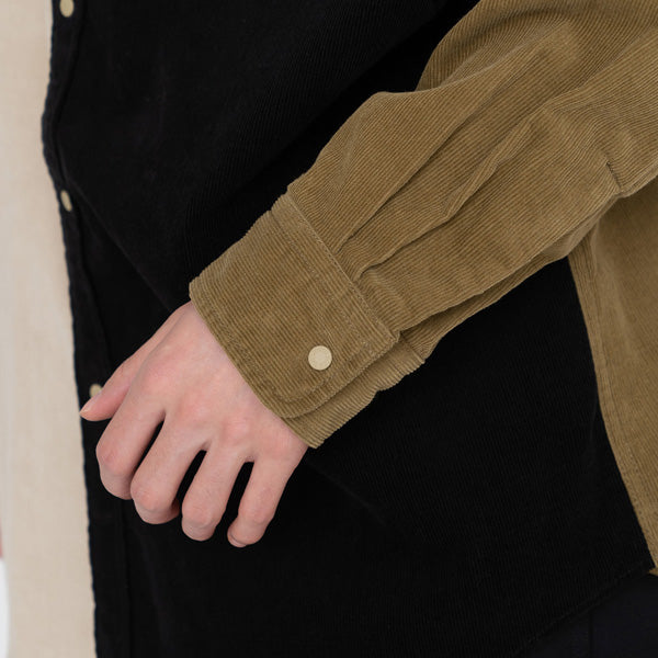 Organic Cotton Corduroy Panel Big Shirt