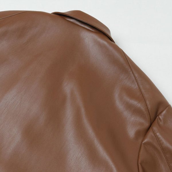 Synthetic Leather Half Coat
