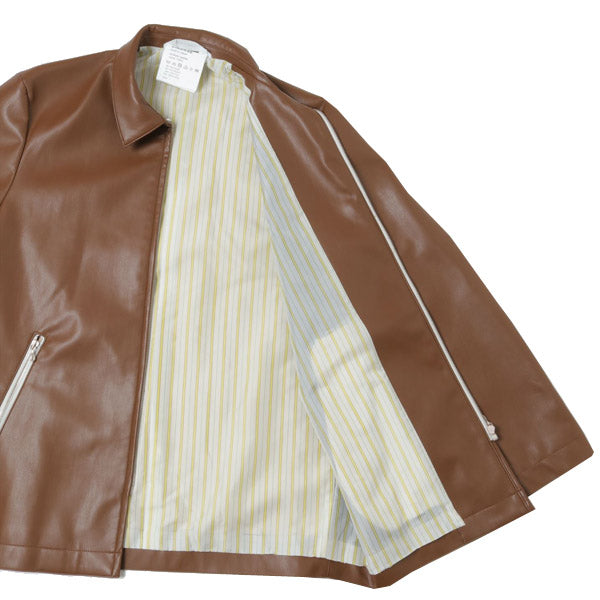 Synthetic Leather Half Coat