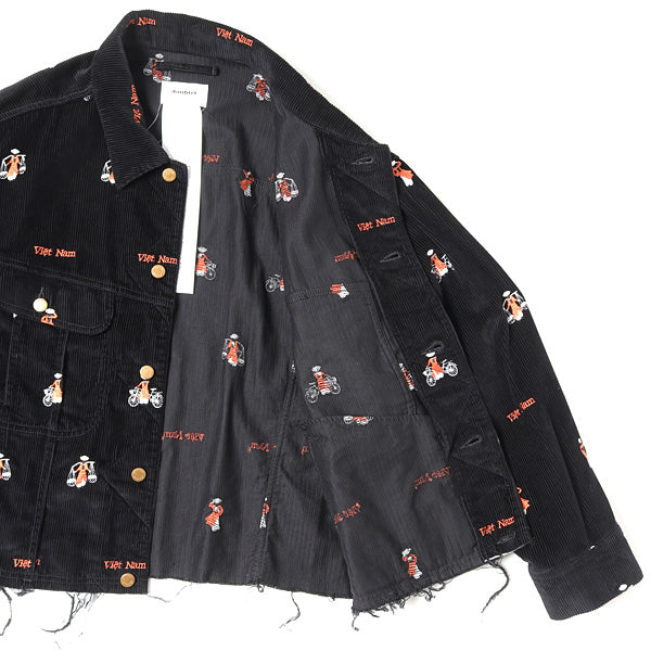 VIETNAM EMBROIDERY CORDUROY JACKET