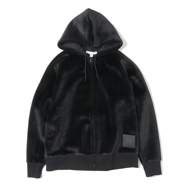 U SQUARE VELVET SPACER FULL-ZIP HOODIE