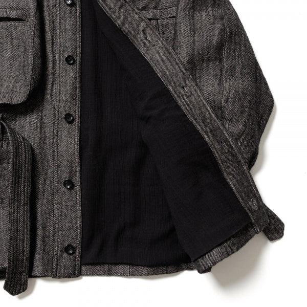 WOOL LINEN BUSH JACKET