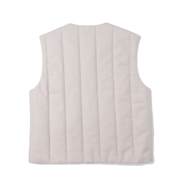 Wool Stripe Quilted Vest