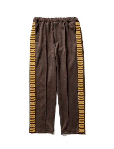 SYNTHETIC SUEDE TRACK PANTS