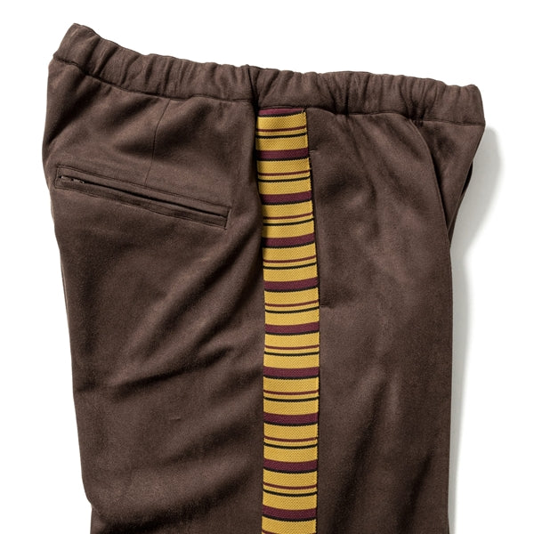 SYNTHETIC SUEDE TRACK PANTS
