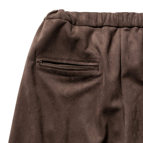 SYNTHETIC SUEDE TRACK PANTS